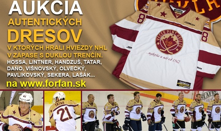 Získaj v aukcii dres hviezdy NHL z letnej exhibície